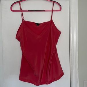 Ann Taylor Silk Camisole/Top Size XL Coral (pink spectrum w orange undertone